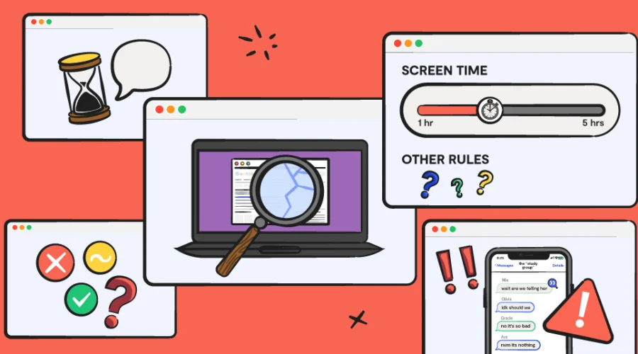 illustration of browser windows